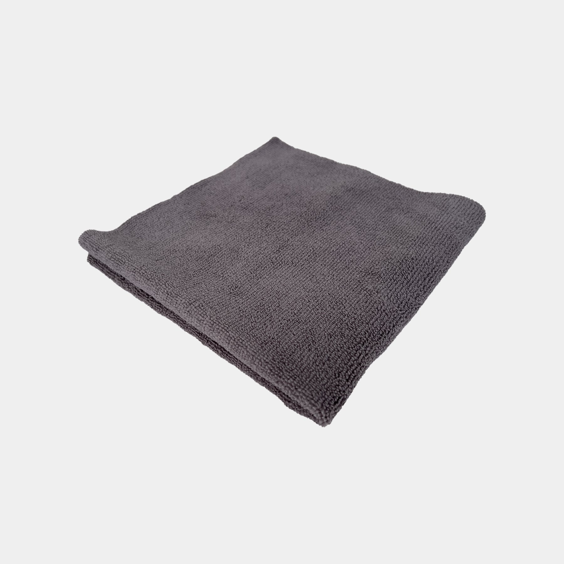 Car care microfibre grey cloth 40x40cm displayed on a white background.